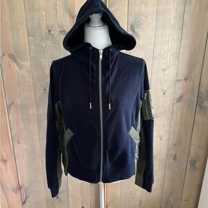 CAbi Navy and Olive Bomber Jacket - 026